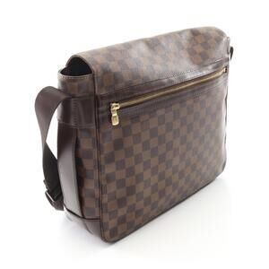 Louis Vuitton Bastille Damier Ebene Brown Shoulder Bag Canvas Leather